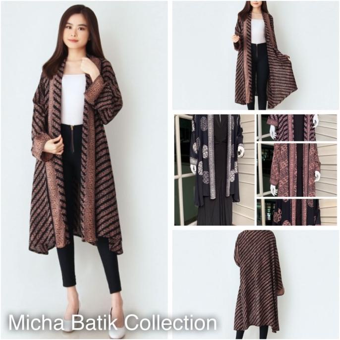 Outer batik paris: Long Cardigan