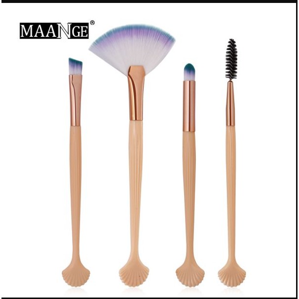 4Pcs / Set Brush untuk Eyeshadow / Eyeliner / Blush On