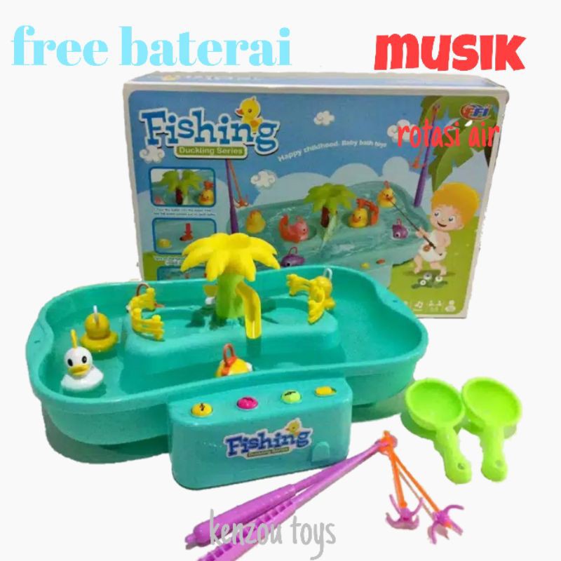 MAINAN PANCINGAN FISHING GAME ELEKTRONIK DUCKLING FU-1116