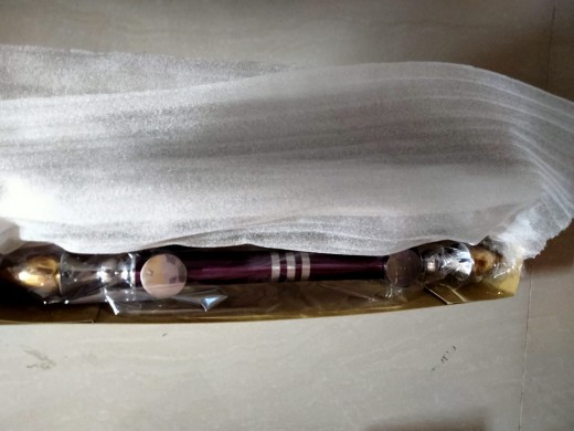 4 Pcs Handle Pintu Rumah Stainless Sawo Ungu Minimalis Panjang 40 Cm+body Kunci Star Classic