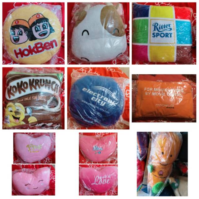 Aneka bantal dari HokBen /Yoshinoya  / Electronic city limited edition