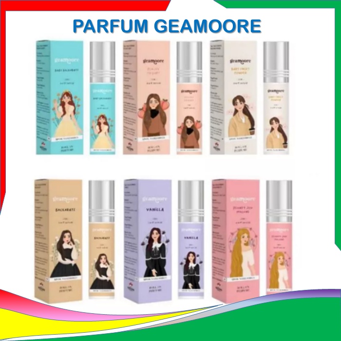 Geamoore Parfum, Geomore,  Geamoore Vanilla isi 6ml Inspired Perfume Pewangi badan Wewangian Roll on