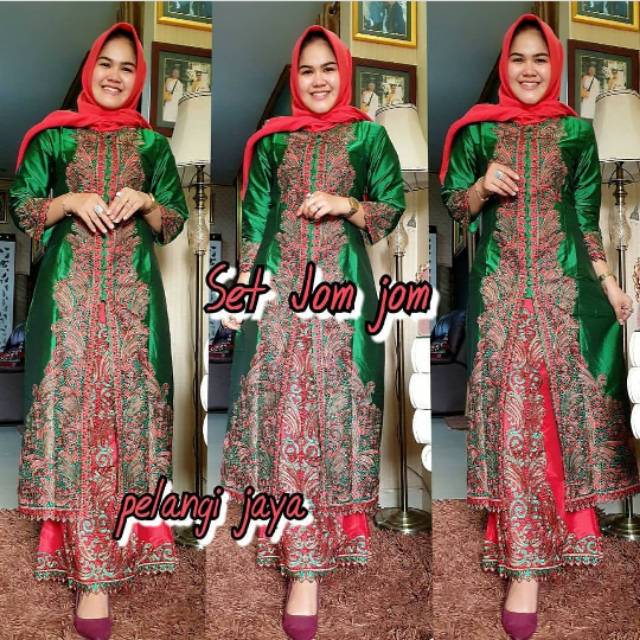Kebaya gamis set jomjom pelangi jaya 4
