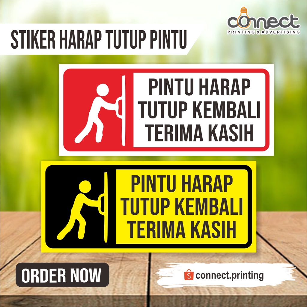 

Stiker Harap Tutup Pintu