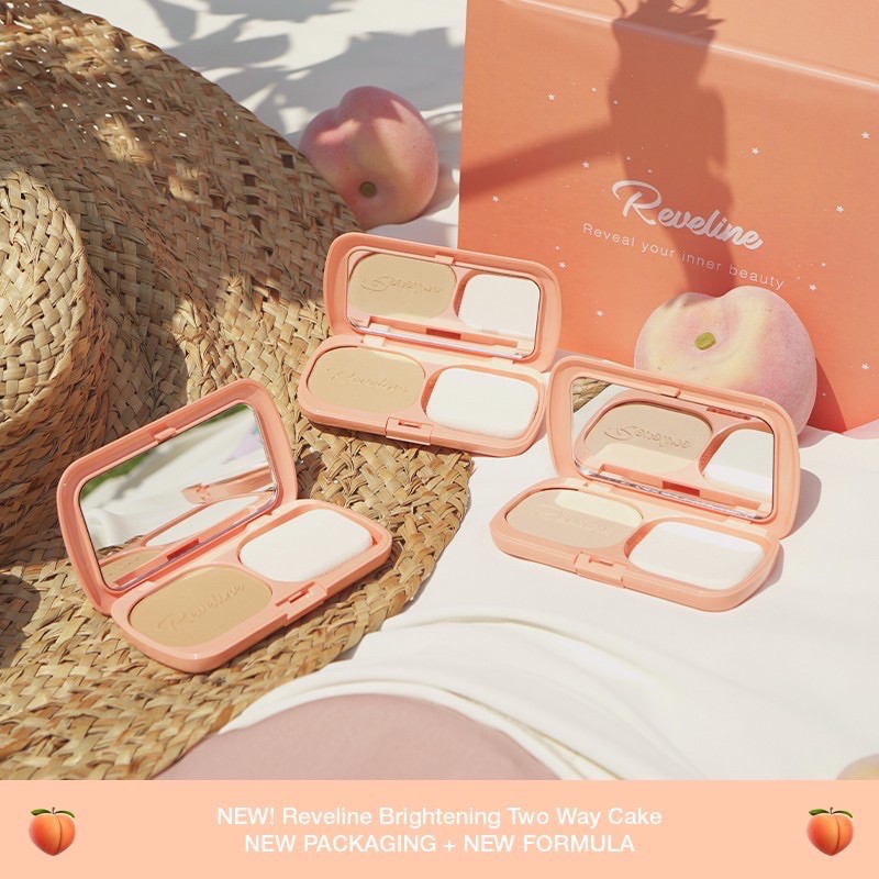 REVELINE BRIGHTENING TWO WAY CAKE NEWPACKAGING - COMPACT POWDER BEDAK PADAT (IVORY NATURAL TROPICAL)