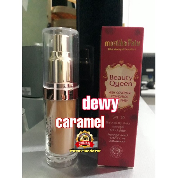 Mustika Ratu ( CARAMEL )High Coverage Foundation DEWY Finish (ED JAN 27)