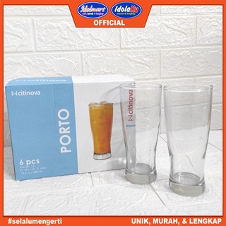 Jual Idolmart Citinova Gelas Kaca Blown Glass Porto Isi Pcs Gelas Jus Gelas Harian Bogor