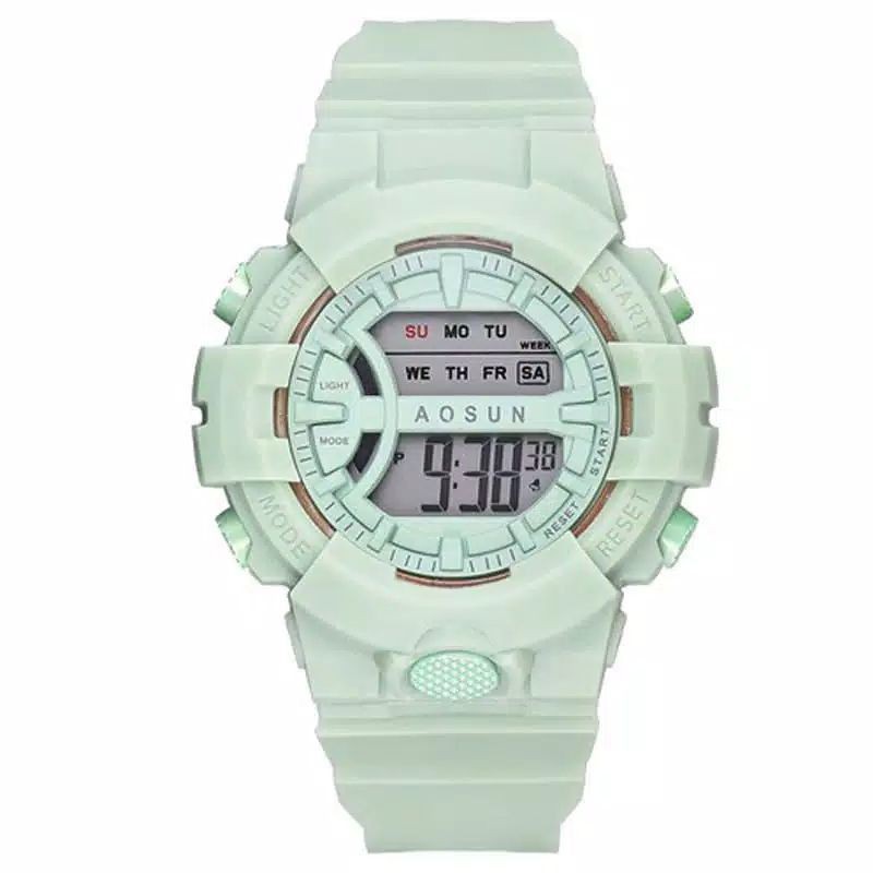 (Grosir)Jam Tangan Wanita AOSUN Digital Stral Rubber(Terima Cod)