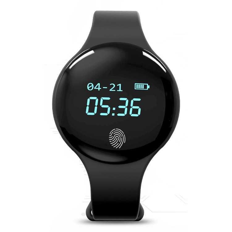 FitBand Jam Tangan Smartwatch Digital Pedometer Sleep Monitor Calorie - TLW08Plus - Black