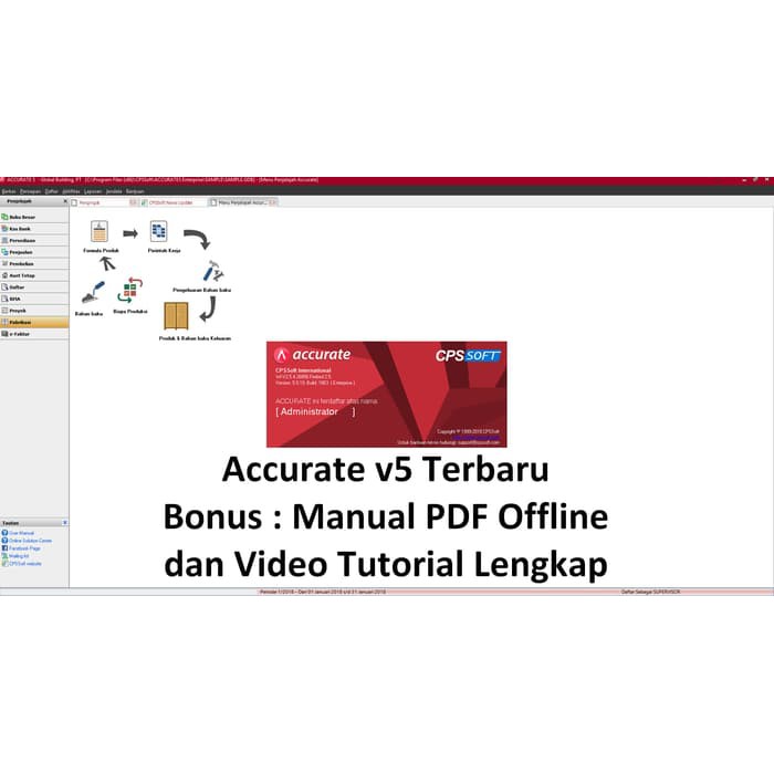 ACCURATE 5 Versi 5.0.20.1868 Software Akuntansi Accounting Terbaru