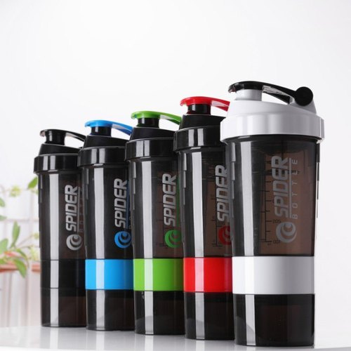 Shaker Spider Bottle 600 ml / 3in1 air botol fitness gym minum shake smart smartshaker susu suplemen