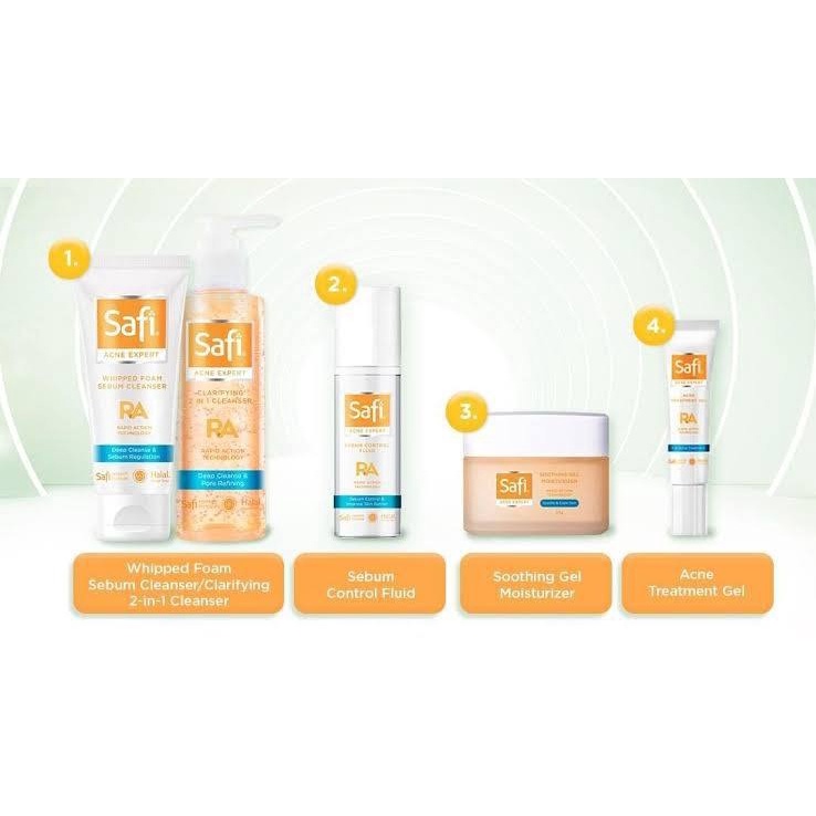 Safi Acne Expert Series | Acne Gel | Toner | Moisturizer | Sebum | Cleanser