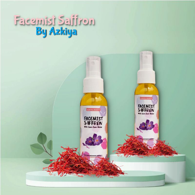 Facemist Saffron With Zam-Zam And Rose Water 100 ml | Air Saffron | Saffron Oksigen Water Toner Beauty