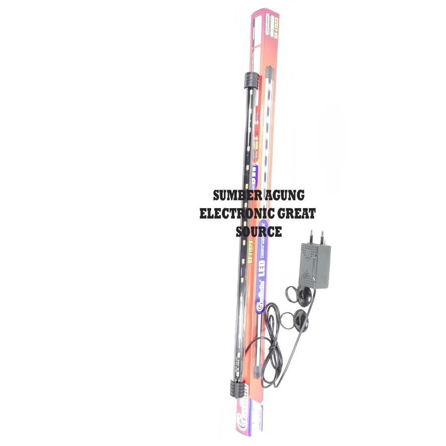 Lampu Aquarium Anti Air 3Warna 9W Gaxindo Pink Biru Hijau Panjang Akuariu