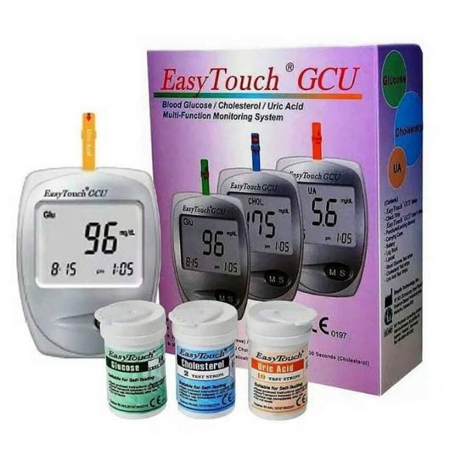 Easy Touch easytouch GCU alat cek darah 3 fungsi