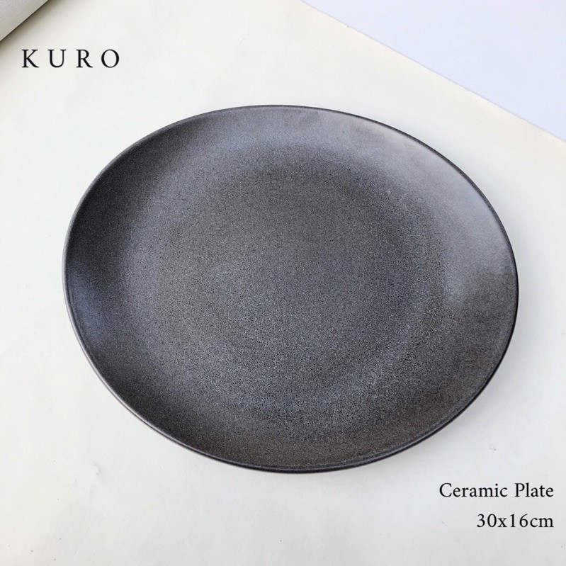 KURO PLATE / PIRING KERAMIK / TABLEWARE