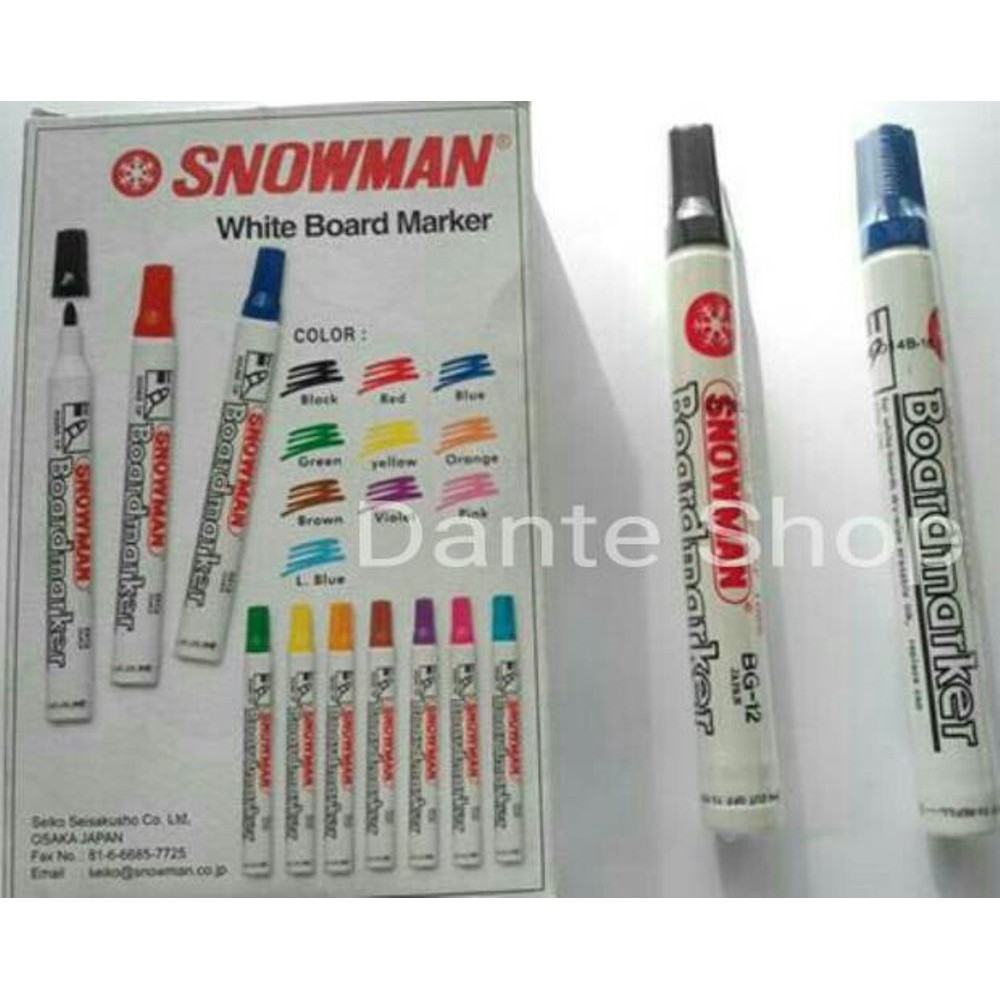 

Ready Stok Spidol Whiteboard Marker Snowman terbatas