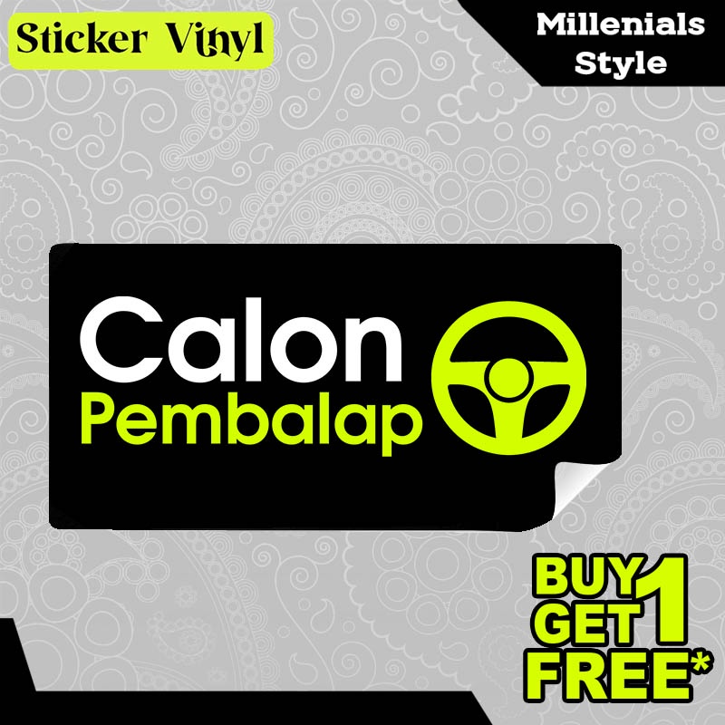 

Stiker Sticker Calon Pembalap Gambar Unik Desain Keren dan Kekinian Aesthetic Bahan Vinyl Satuan Anti Air