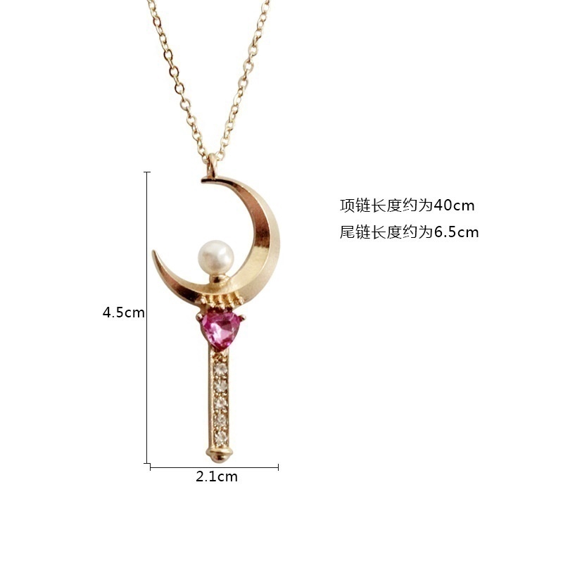 Kalung Rantai Dengan Liontin Anime Sailor Moon Untuk Wanita