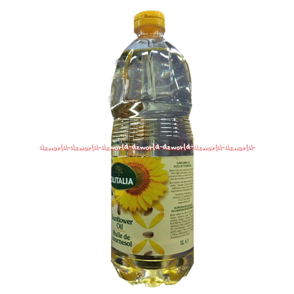 Olitalia Fiord Olio SunFlower 1L Oil Huile De Tournesoi Minyak Goreng Matahari 1Liter Fiordolio Sun Flower Ollitalia