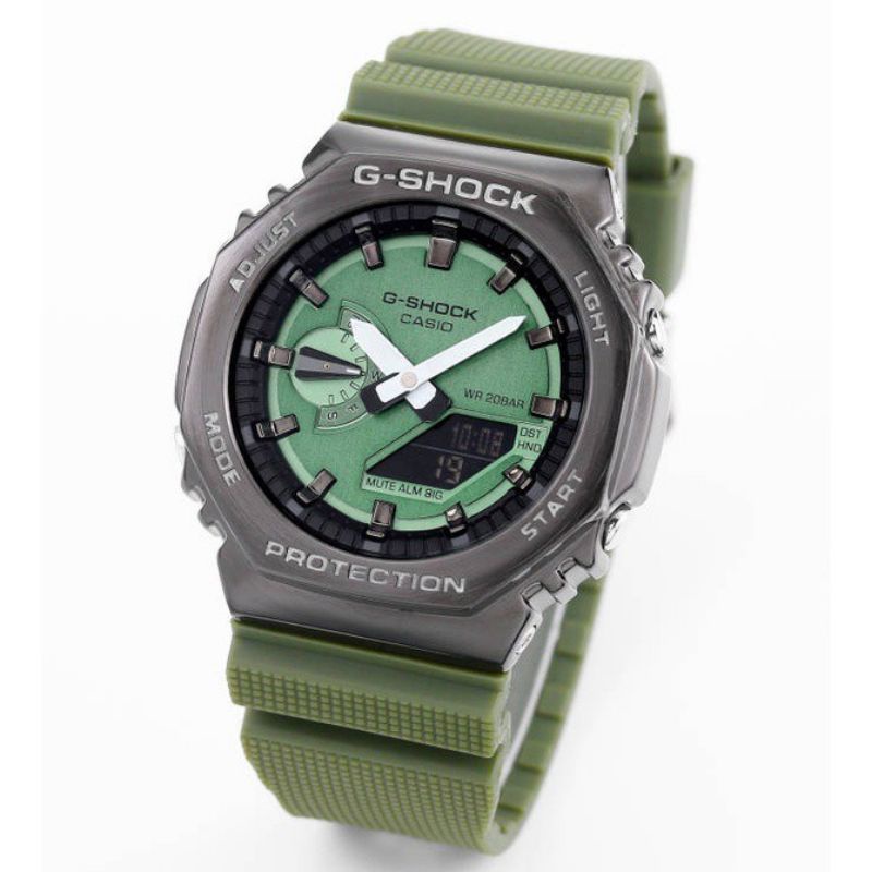 JAM TANGAN PRIA G-SHOCK GM-2100 A METAL COVERED STAINLESS