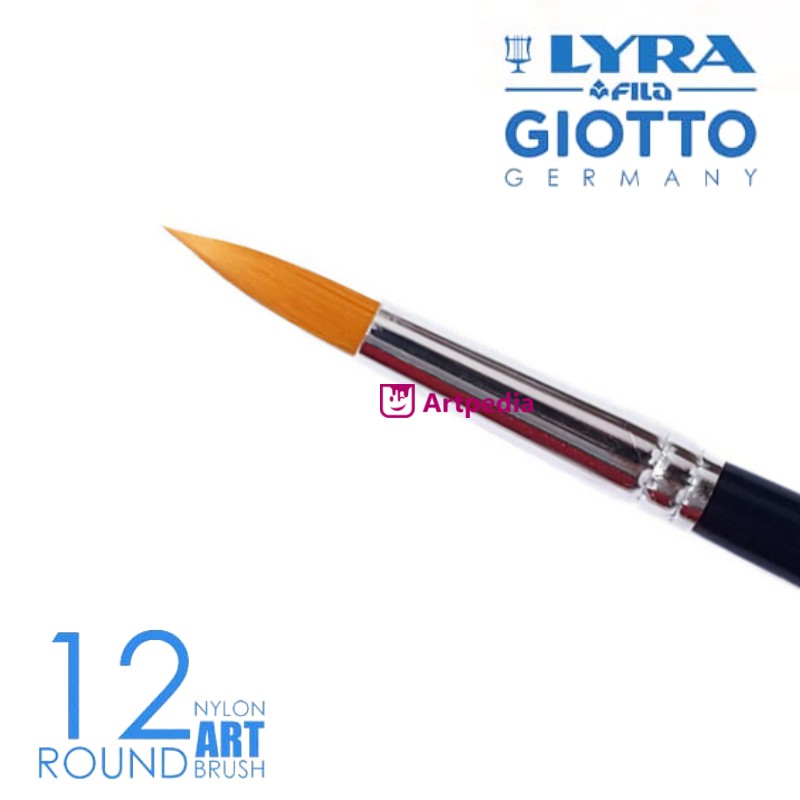  Kuas  Lyra Bulat  12 Lyra Art Brush Round No 12 Kuas  