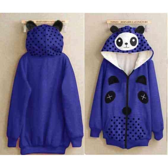 Promo Jaket Panda Benhur LO Jaket wanita babyterry biru benhur Berkualitas