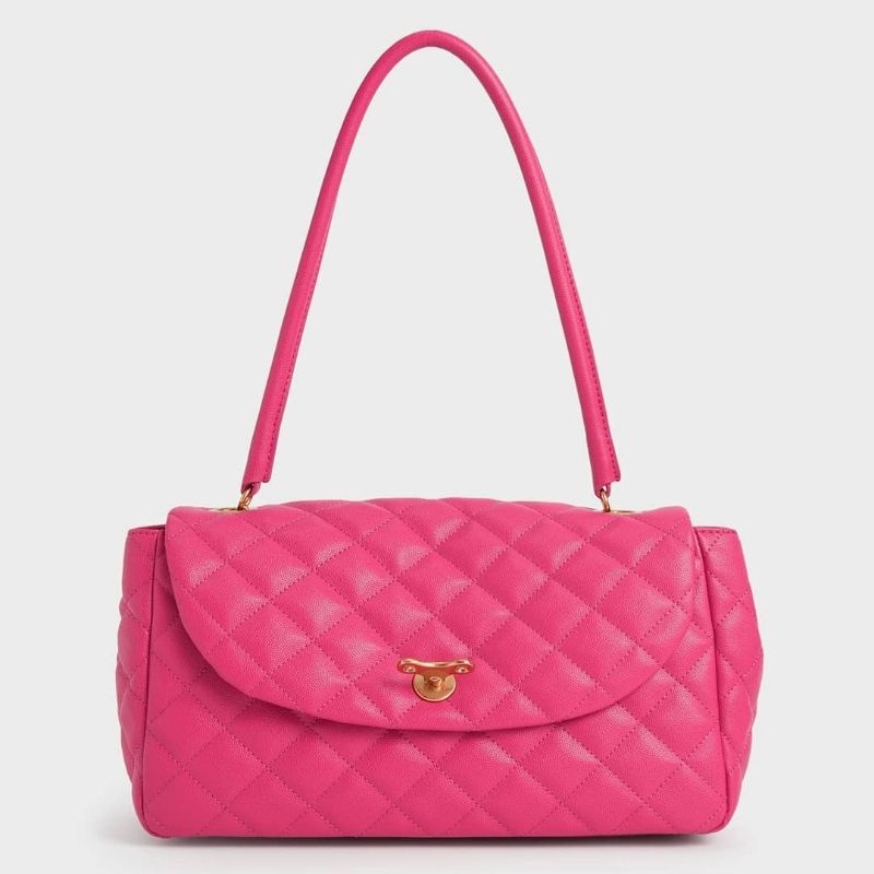 3.3 SALE | CK Chain Link Quilted Top Handle Bag