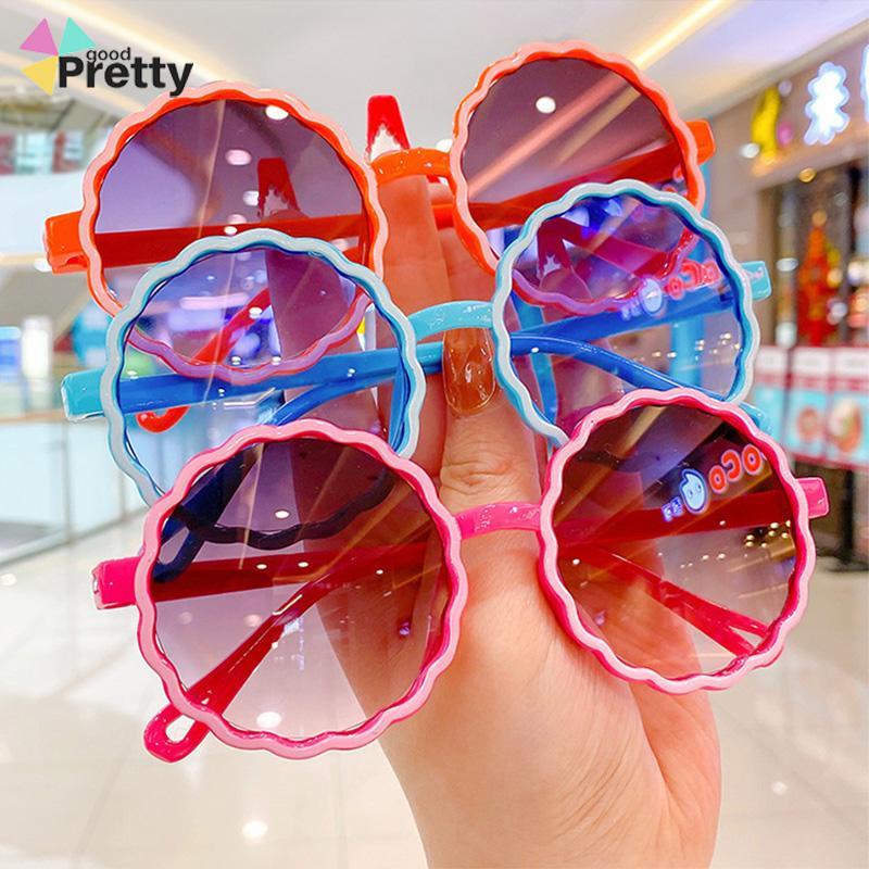 Kacamata Anak New Trend Fashion Anak Terbaru Bulat Kaca mata Hitam Motif UV protection High Quality Import Kacamata Fashion - PD