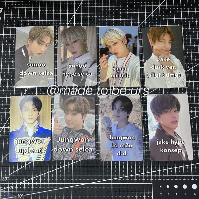PC Sunoo Jungwon Jake || Album LD POB WV Bene Up Hype Down Selca Konsep BDC Enhypen