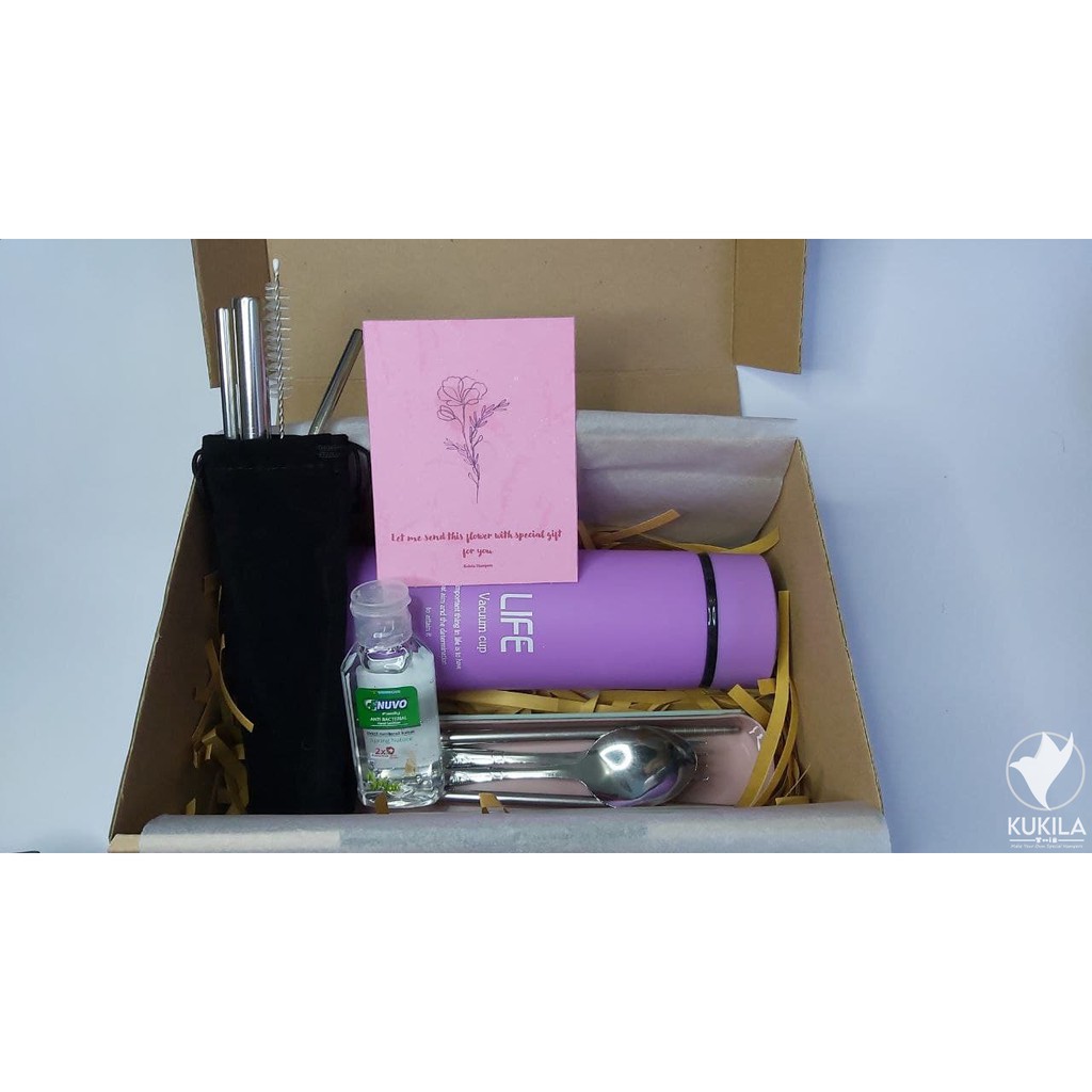 

HAMPERS GIFT BOX NEW NORMAL PAKET ISOMAN TUMBLER HAND SANITIZER PAKET C2