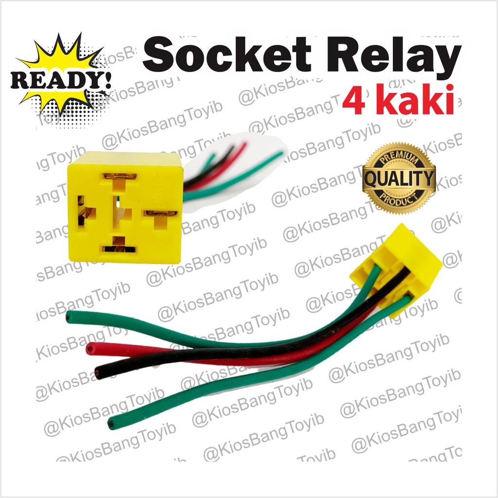 Socket Soket Rumah Cable Relay Klakson Lampu 4 Kaki 5 Kaki