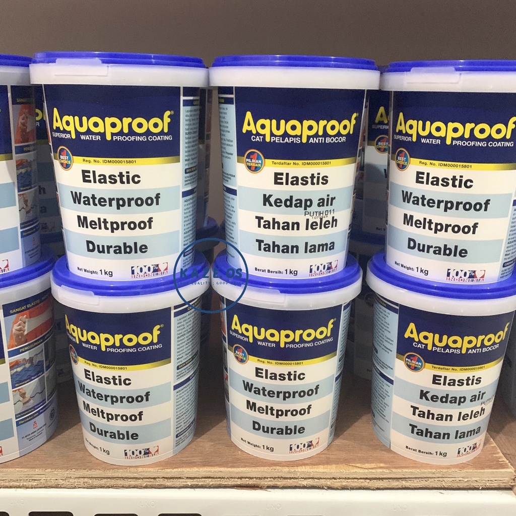 ASLI 100% AQUAPROOF 1KG HARGA TERMURAH SE SURABAYA - READY 1 KG 4 KG 20 KG - PUTIH ABU ABUABU TRANS 