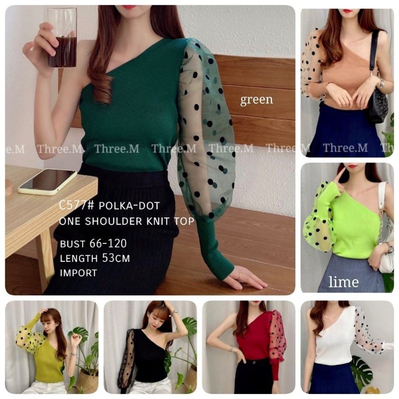 atasan Tarzan polkadot import