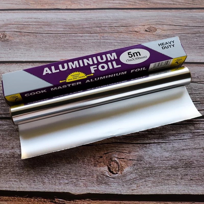 Kertas Alumunium Foil Roll | Pembungkus Aluminium Foil Roll | Foil Warp Makanan 5 METER &amp; 10 METER