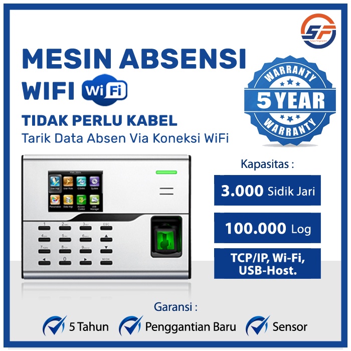 Mesin Absensi Wifi ICON 860 Mesin Absen Wi Fi Original