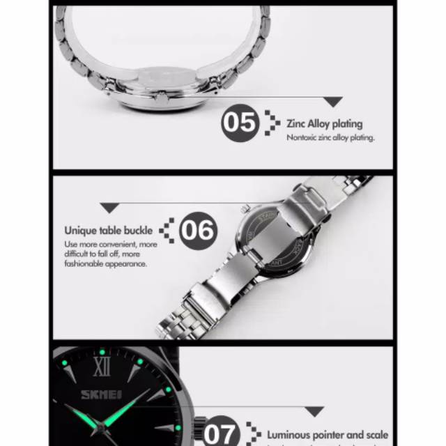 Jam  wanita Skmei 9071 original bergaransi free paper box