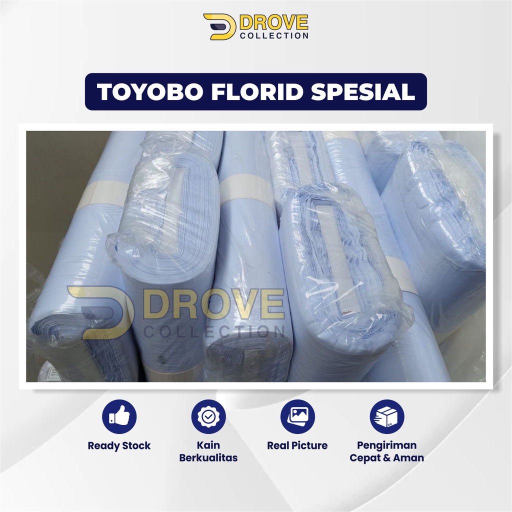 Kain Katun Toyobo Florid Spesial Bahan Per Roll 50 Yard