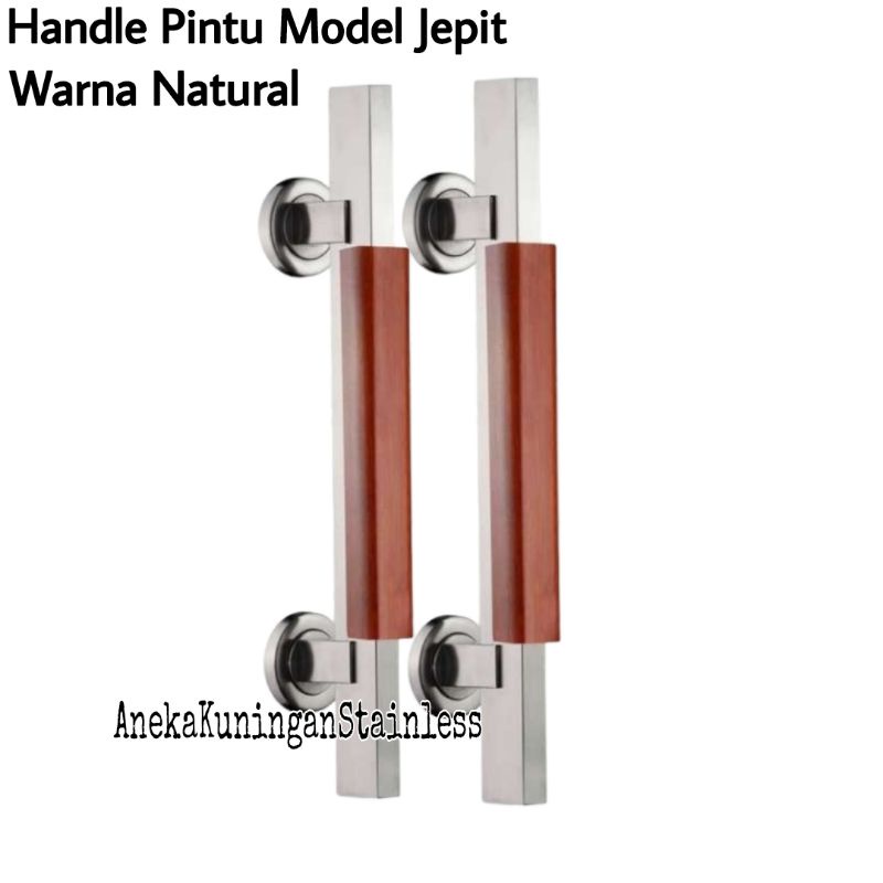 handle pintu rumah minimalis model jepit 33cm paket 2 gagang tarikan pintu rumah set kunci handel hendel pintu rumah murah