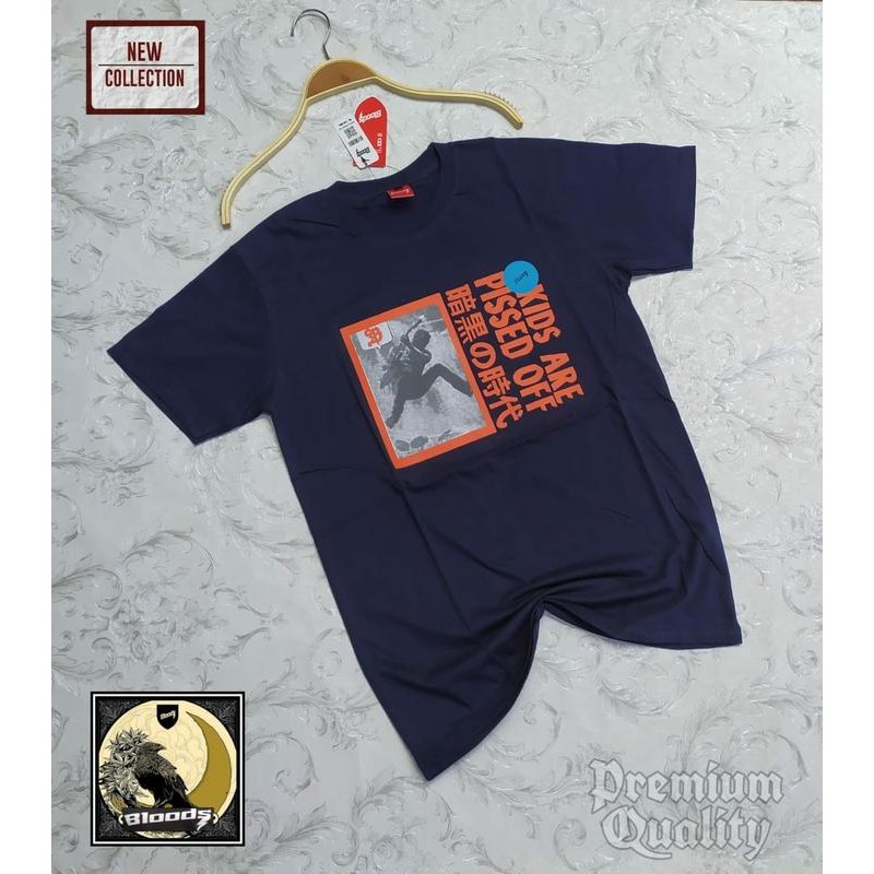 KAOS BLOODS FULLPRINT KAOS METAL COWOK SURFING