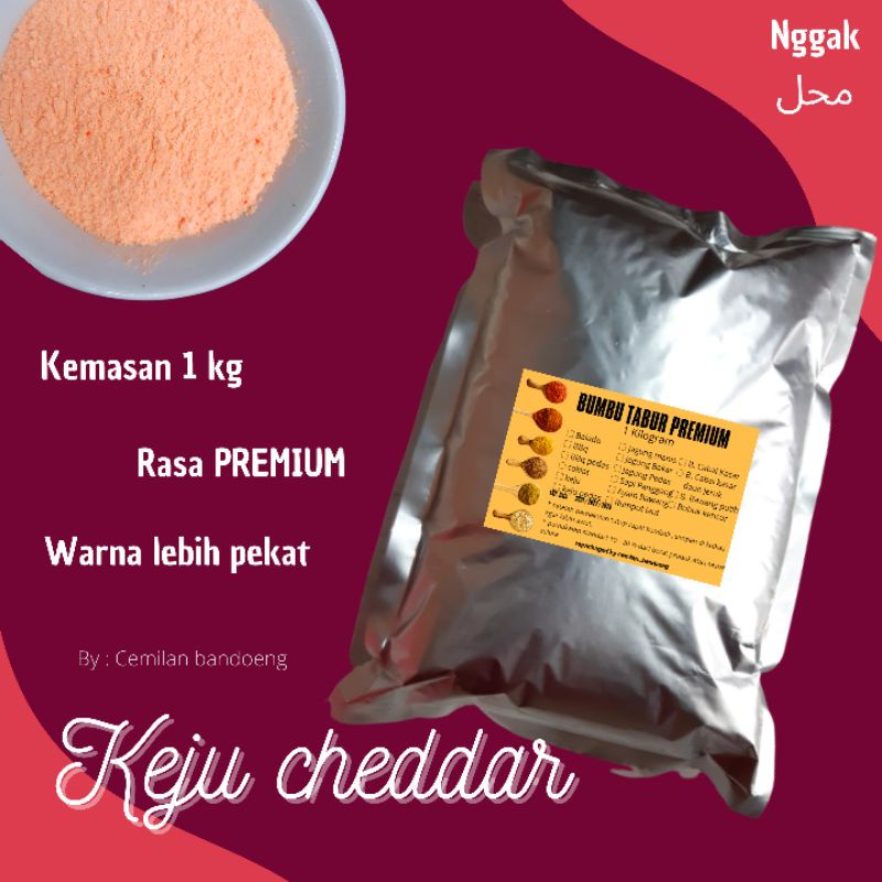 Bumbu tabur premium rasa keju cheddar kemasan 1 kg