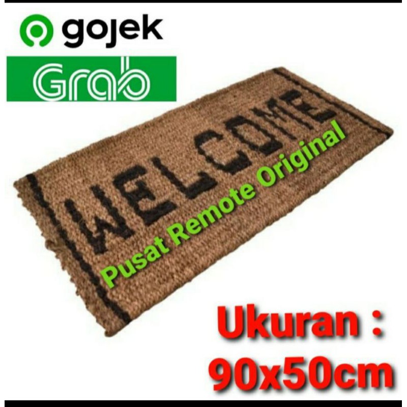 KESET KESED WELCOME 90×50 SERABUT KELAPA IJUK ANTI ULAR 90cm × 50cm