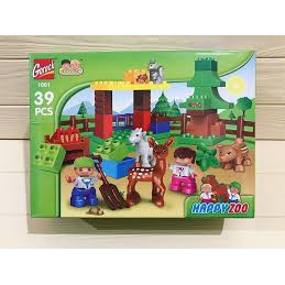 LEGO DUPLO COMPATIBLE BLOCK GOROCK 1001 HAPPY ZOO 39 PCS