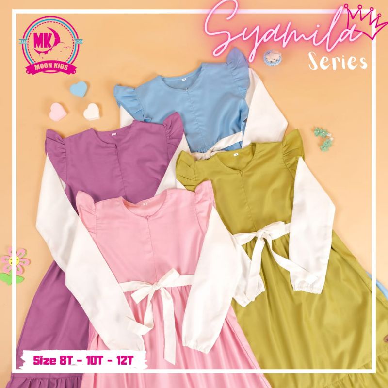 GAMIS SYAMILA MOON KIDS GAMIS SET HIJAB ANAK GAMIS ANAK