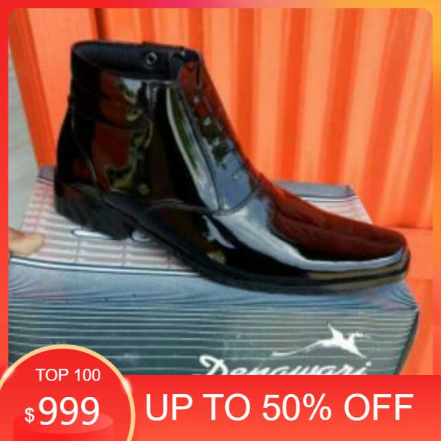 SEPATU PDH KULIT ASLI MENGKILAP