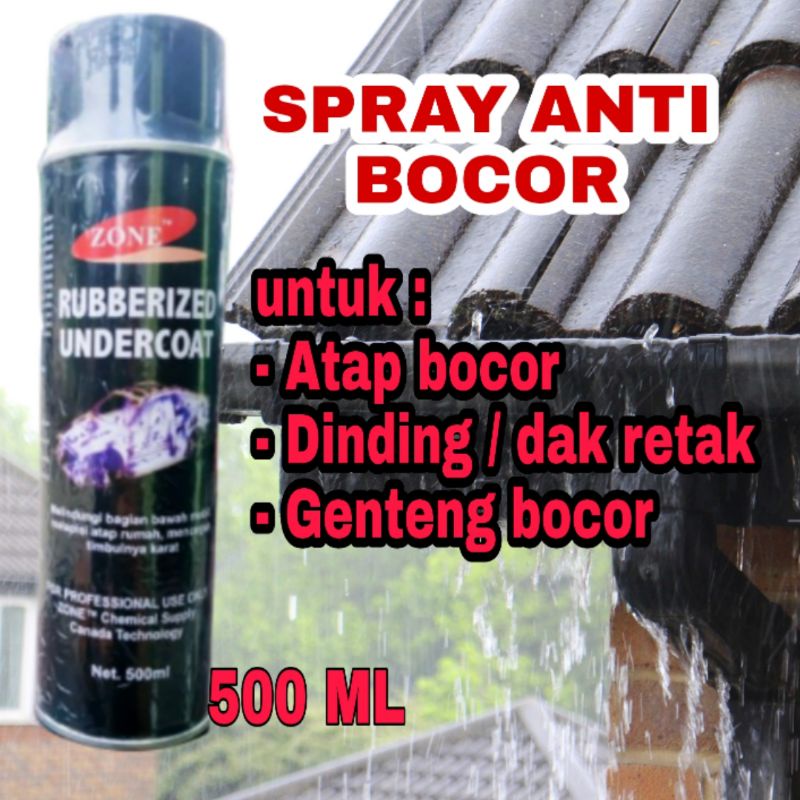 Spray Anti Bocor Atap Waterproof Pelapis Anti Karat Kolong Mobil Rubberized Undercoat Flinknote