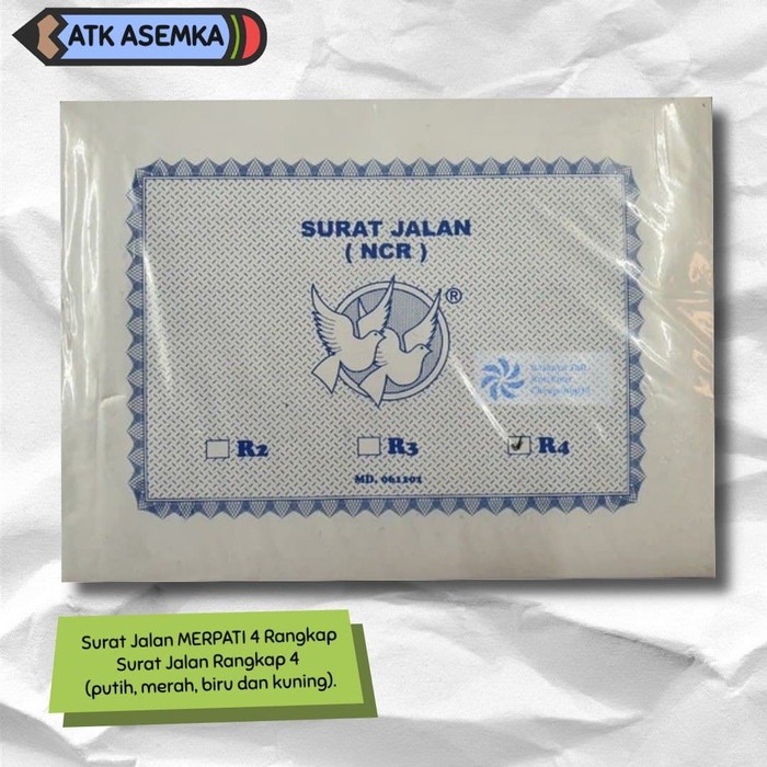 

Surat Jalan MERPATI 4 Rangkap / 4ply NCR / 4 Rangkap Atk