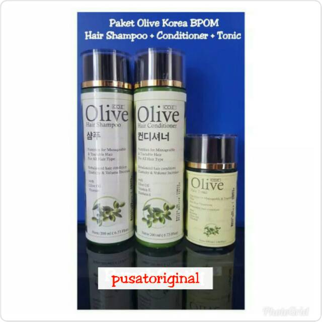 PAKET PERAWATAN RAMBUT LENGKAP CO.E OLIVE PENYUBUR RAMBUT