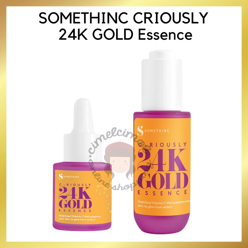 [PROMO SPESIAL] BPOM SOMETHINC CRIOUSLY 24K GOLD Essence SERUM PEMUTIH VITAMIN C 20ml 40ml 100% ORI