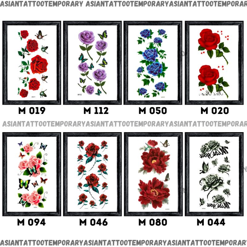 PROMO Paket 5 Tatto temporer TAHAN AIR / BERKALI KALI PAKAI/temporary/tato kulit /Asiantattoo